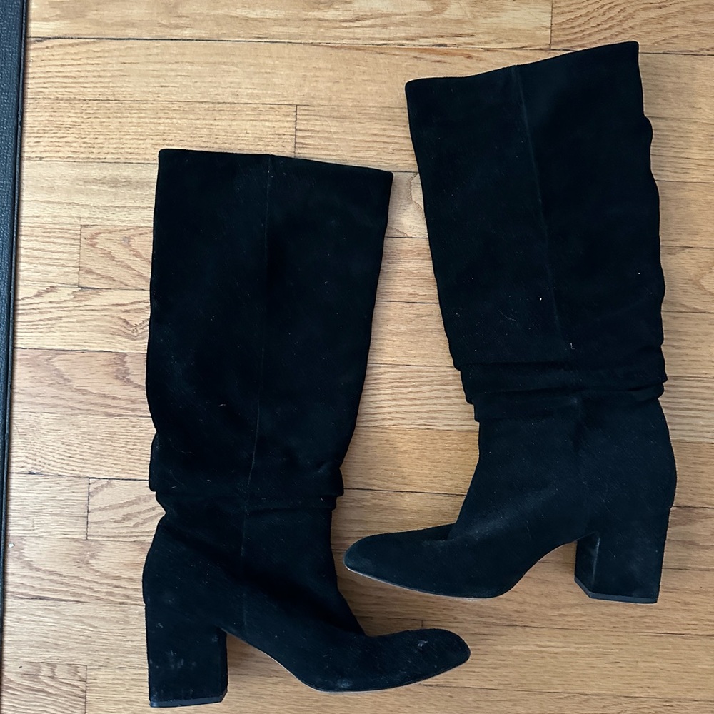 Splendid Black Suede Mid-calf Boots